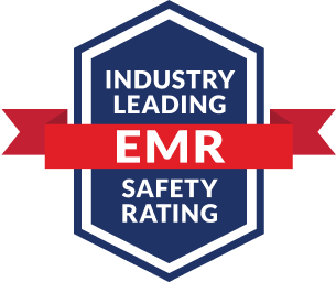 EMR badge that says Industry Leading EMR Safety Rating
