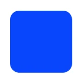 A blue square swatch