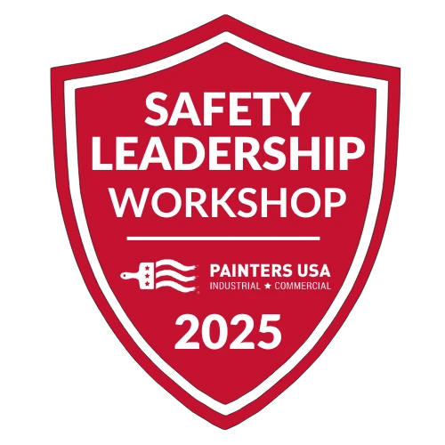 Badge that reads, Safety Leadership Workshop Painters USA 2025