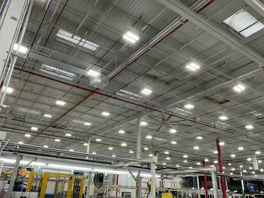 Completed plant revitalization showing clean, upgraded industrial interior